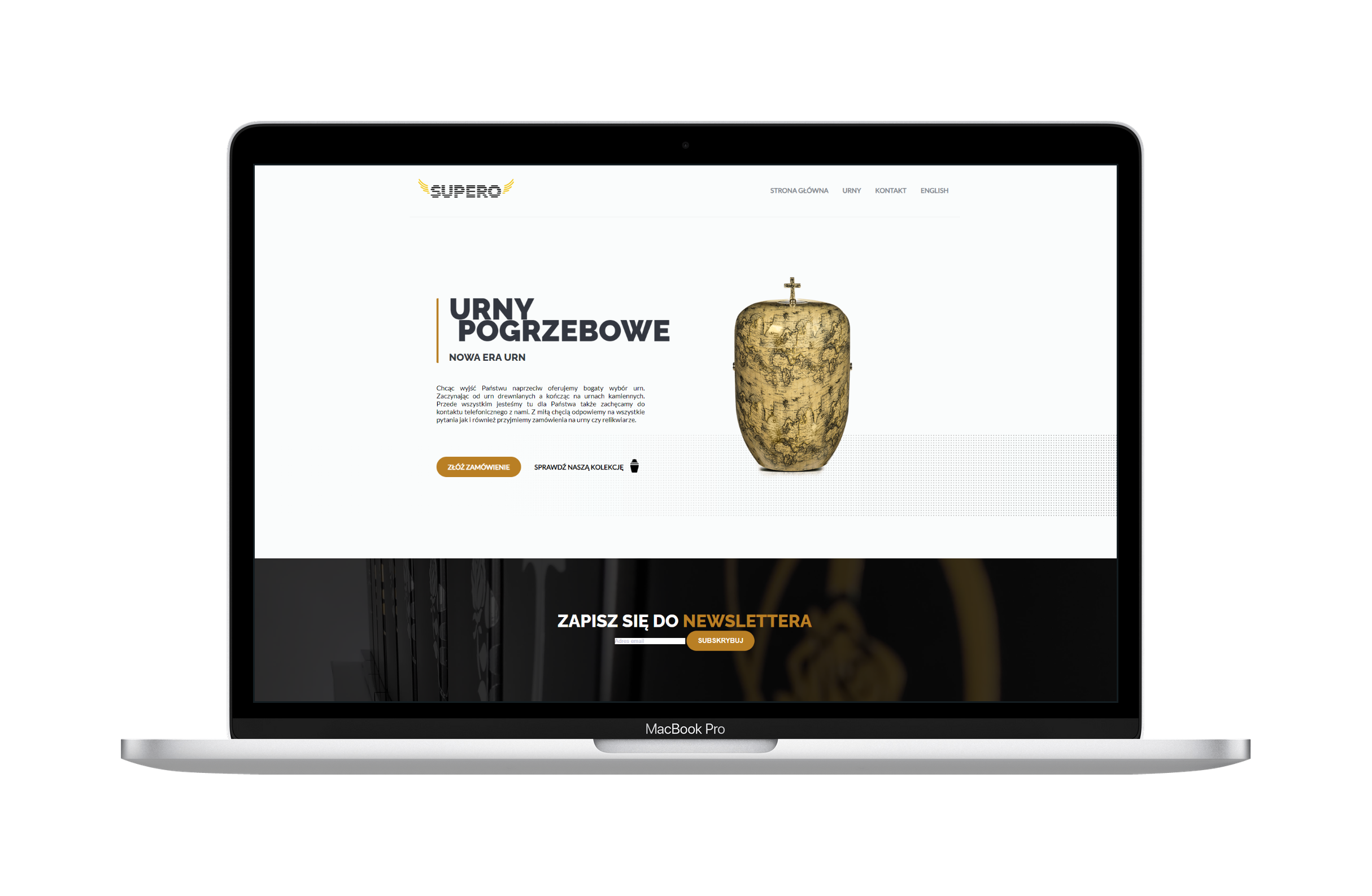 SUPERO website screenshot