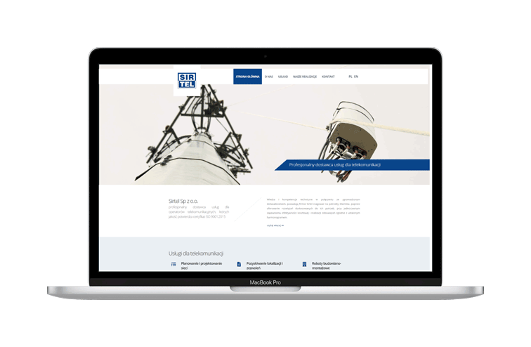 Sirtel website screenshot